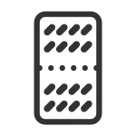 Blister Pills Oval X16 SVG Icon